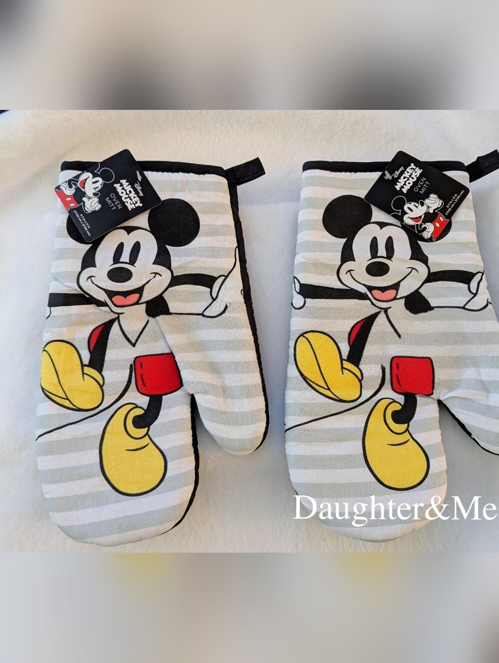 Disney Mickey Mouse Oven Mitts Set 💯 Cotton